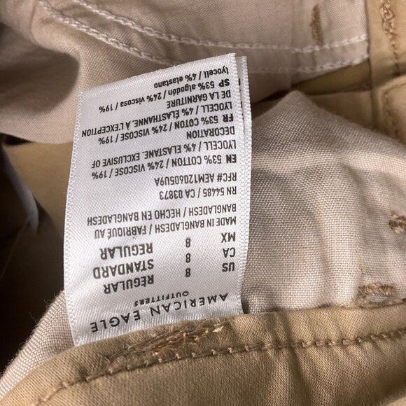 American Eagle‎ Jeans Women 8R 29W Light Brown High Rise Jegging Stretch Skinny - Picture 6 of 13